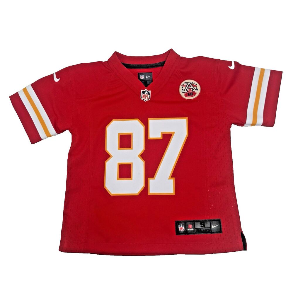 Nike Kansas City Chiefs NFL Travis Kelce #87 Red Youth Jersey Unisex Kids Size S